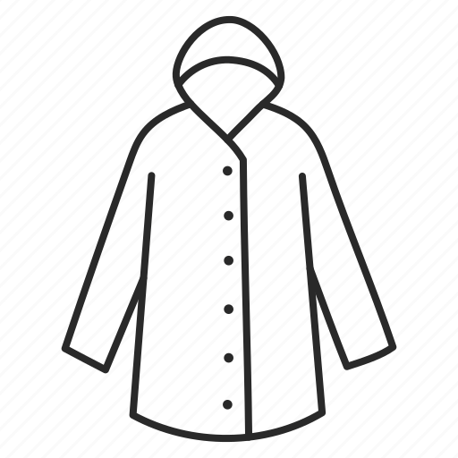 Rain, coat, outerwear, apparel, garment, clothes icon - Download on Iconfinder