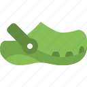 crocs, hijau, sandal, sandal anak, sandal karet