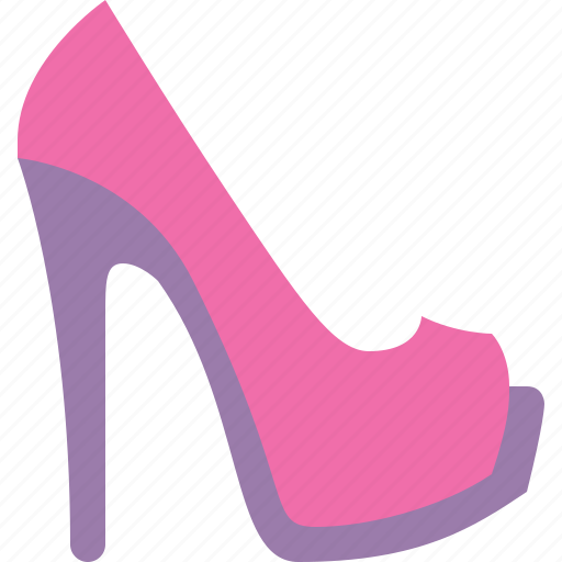 Heels, high heels, peep, toe, sepatu pesta icon - Download on Iconfinder
