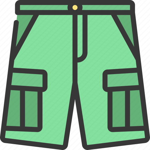 Cargo, shorts, fashion, style, attire icon - Download on Iconfinder