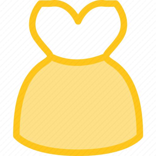 Clothes, clothing, dress, fashion, lace, long, strapless icon - Download on Iconfinder