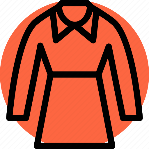 Cloth, clothing, dress, female, male, elegant, long sleve dress icon - Download on Iconfinder