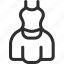 25px, gown, iconspace 