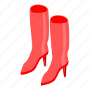 cartoon, fashion, isometric, red, shoes, silhouette, woman