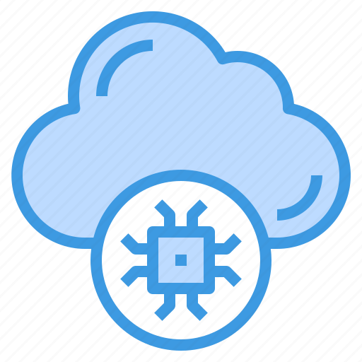 Cloud, computing, cpu, processor, chip icon - Download on Iconfinder
