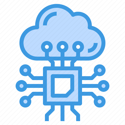 Cloud, computing, processor, chip, cpu icon - Download on Iconfinder