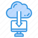 cloud, download, computer, computing, arrow