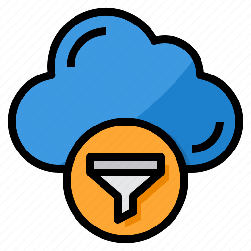 Cloud, computing, filter, data, storage icon - Download on Iconfinder