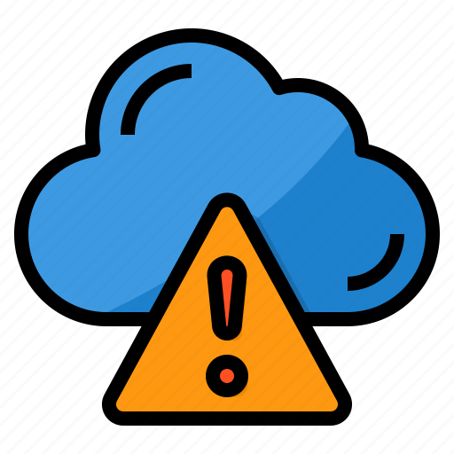 Cloud, computing, warning, data, storage icon - Download on Iconfinder