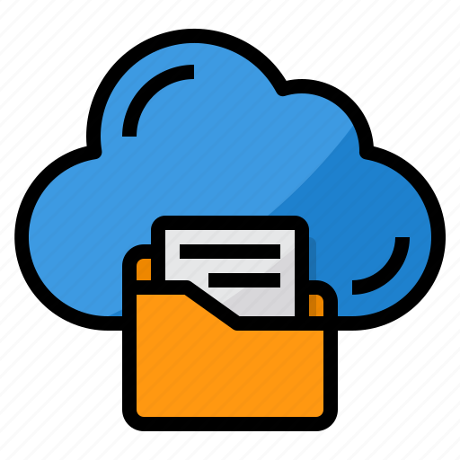 Cloud, folder, data, computing, storage icon - Download on Iconfinder