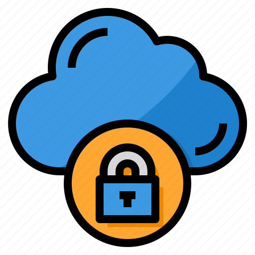 Cloud, padlock, computing, data, storage icon - Download on Iconfinder