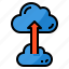 cloud, upload, arrow, up, computing, storage 