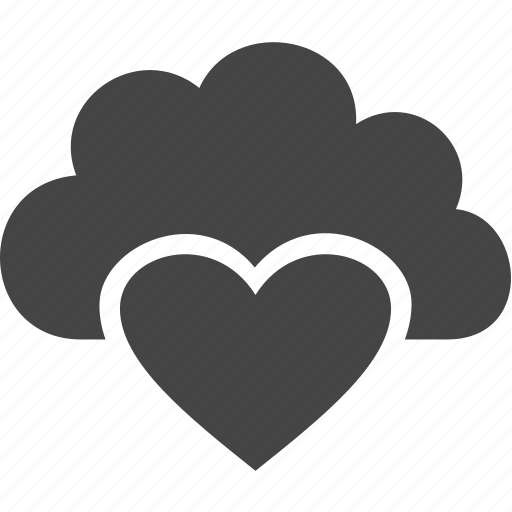 Cloud, heart, love, sky icon - Download on Iconfinder