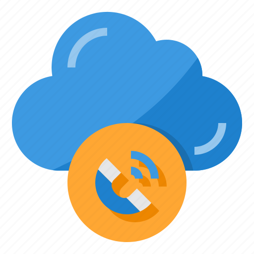Cloud, computing, contact, phone, data icon - Download on Iconfinder