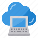 cloud, computing, laptop, storage