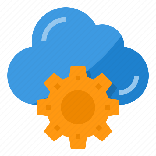 Cloud, computing, setting, preferences, gear icon - Download on Iconfinder
