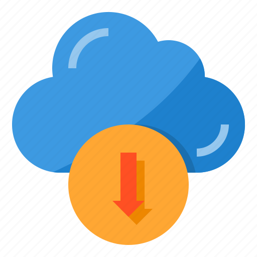 Cloud, download, arrow, down, computing, data icon - Download on Iconfinder