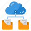 cloud, folder, computing, data, storage 