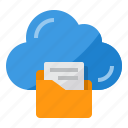 cloud, folder, data, computing, storage