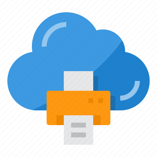 Cloud, printer, print, computing, storage icon - Download on Iconfinder