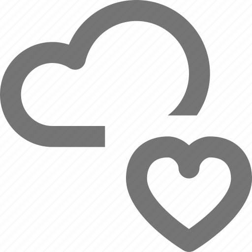 Cloud, favorite, heart, like, backup, database, icloud icon - Download on Iconfinder