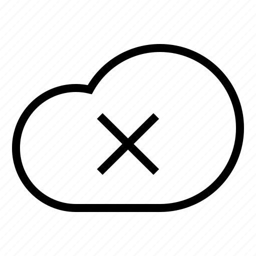 Cloud, error, abort, cancel, failure, network, storage icon - Download on Iconfinder
