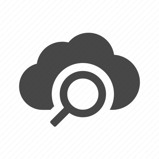 Cloud magnifying, icloud, magnifier, magnifying glass icon - Download on Iconfinder