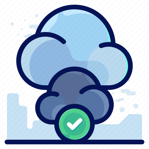 Cloud, complete, confirm, transfer icon - Download on Iconfinder