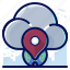 cloud, global, location, navigation, storage 