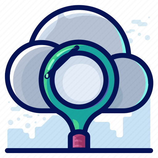 Cloud, find, search icon - Download on Iconfinder