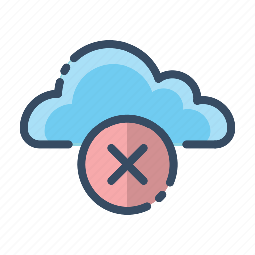 Cloud, offline, close, remove icon - Download on Iconfinder