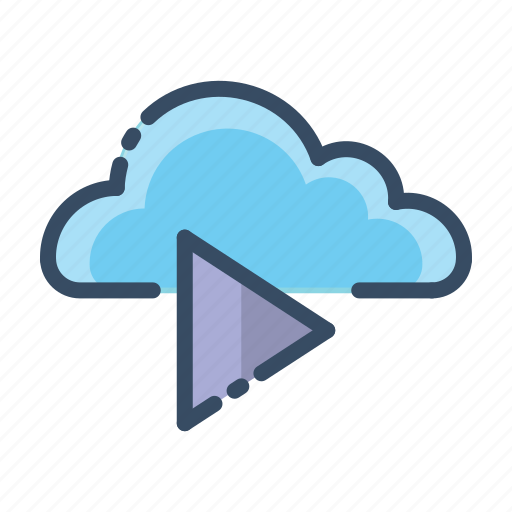 Cloud, play, media, music icon - Download on Iconfinder