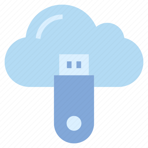 Cloud, cloud data, data, icloud, server, storage, usb icon - Download on Iconfinder