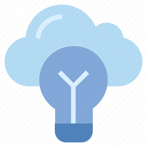 Bulb, cloud, cloud solution, idea, light, server, storage icon - Download on Iconfinder