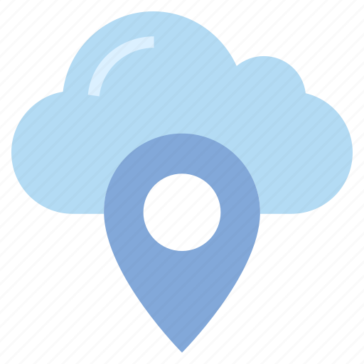 Cloud, location, marker, navigation, pin, pointer, storage icon - Download on Iconfinder