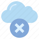 cloud, cross, data, reject, storage, wrong