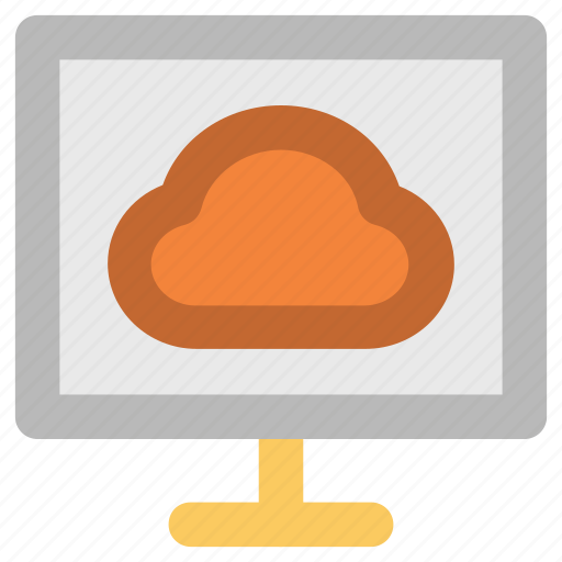 Cloud, cloud computing, monitor icon - Download on Iconfinder