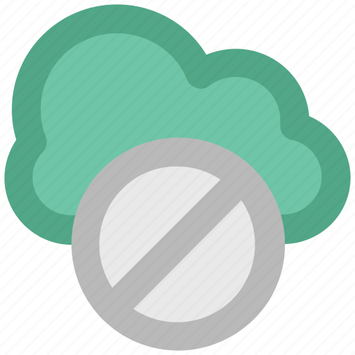 Ban, ban server, cloud computing, disallow, forbid sign, icloud, restricted sign icon - Download on Iconfinder