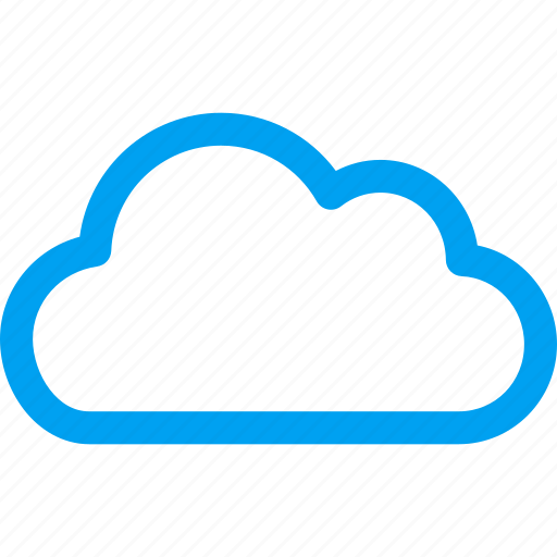 Clouds, cloudy, contour cloud, service, storage, technology, weather forecast icon - Download on Iconfinder