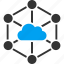cloud, links, internet, connection, network, service, technology 