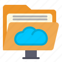 cloud, data, document, folder