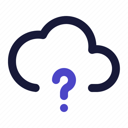 Cloud, question, computing, data, storage icon - Download on Iconfinder