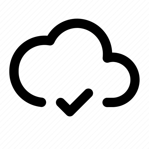 Cloud, checked, check, computing, checkmark, storage icon - Download on Iconfinder