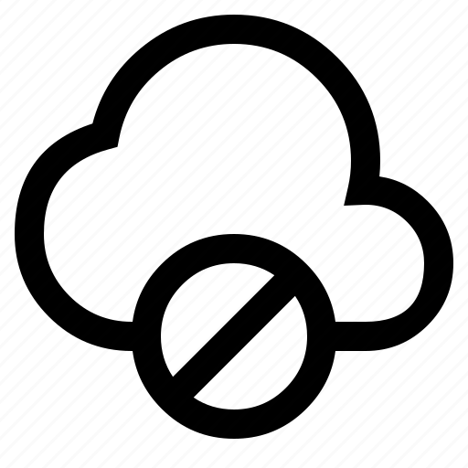 Cloud, disable, storage, internet, cloud disable, cloud error, server icon - Download on Iconfinder