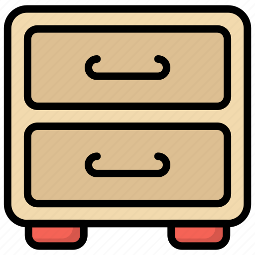 Furniture, space, drawer, wooden, storage icon - Download on Iconfinder