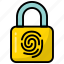 security, password, identification, fingerprint, lock 