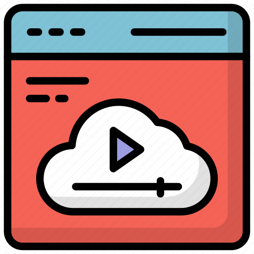 Cloud, web, video, concept icon - Download on Iconfinder