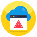 cloud error, cloud alert, cloud warning, cloud caution, cloud problem