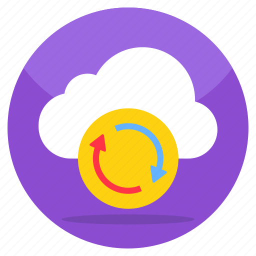 Cloud update, cloud refresh, cloud reload, cloud sync, cloud synchronization icon - Download on Iconfinder