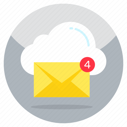 Cloud mail, cloud email, cloud letter, cloud correspondence, cloud envelope icon - Download on Iconfinder
